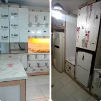 نصب کابینت ،کمددیواری وتمامی کارهای مربوطه