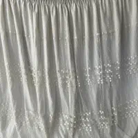 پرده تور کاملا نونو سالم تمیز ب همراه آستر ضخیم