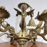 دو عدد لوستر برنز ۱۲ شاخه طرح فرشته