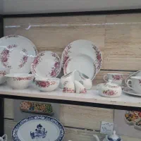 سرویس چینی دوازده و شش نفره گل  سرخ