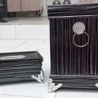 ست سطل و جای دستمال