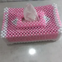 جا دستمال کاغذی مرواریدی