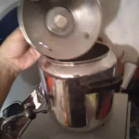 کتری استیل شیردار نو قدیمی ورق ضخیم
