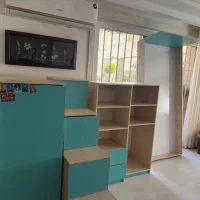 سرویس خواب دو طبقه و یک میز کامپیوتر|تخت و سرویس خواب|مشهد, نیروی هوایی|دیوار