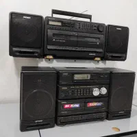 رادیو ضبط کاست قدیمی سونی آیوا سیستم استریو  Aux