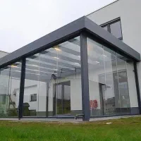 آلاچیق،نرده شیشه ای و سقف مدرن ویستا