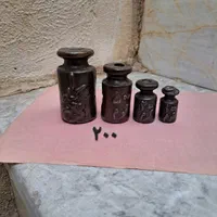 سنگ  ترازو کفه برنجی|کلکسیون اشیاء عتیقه|قم, زاد|دیوار