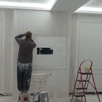 گچکاری گچ کاری گچبری لکه گیری اسلامشهر حتی یک متر|خدمات پیشه و مهارت|اسلام‌شهر, شهرک قائمیه|دیوار