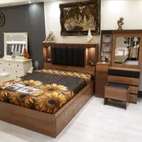 تخت خواب کاخ مدل ۶۰۳۷۹|تخت و سرویس خواب|بابل, |دیوار