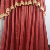 فروش دو عدد پرده چروک سالم شسته تمیز|پرده، رانر، رومیزی|فریدون‌کنار, |دیوار