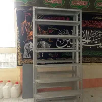 دو عدد قفسه کتاب تمام گالوانیزه ضدزنگ ارسال رایگان|کتابخانه، شلف، قفسه‌های دیواری|قم, شاه احمد قاسم|دیوار