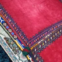 سفره فرش دستباف سنتی|گلیم، جاجیم، گبه|کرمان, |دیوار
