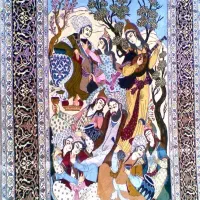 فرش دستباف ابریشم