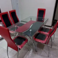 میز ناهار خوری ۶ نفره در حد نو