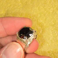 انگشتر نقره موزنایت الماس روسی