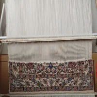 دار قالی با نقشه نیمه بافت