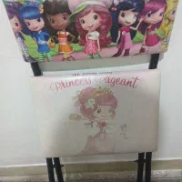 میز و صندلی تاشو اطلرنوین دخترانه توت فرنگی