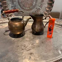 قوری و شکر پاش برنجی