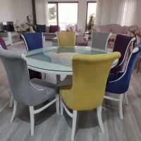 میز نهارخوری ۸ نفره سفید