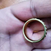 حلقه نقره آبکاری طلا|جواهرات|آبادان, |دیوار