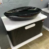 روشویی کابینتی سفید مشکی|لوازم سرویس بهداشتی|اصفهان, سرچشمه|دیوار