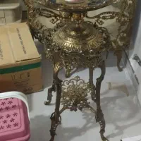 جا میوه ای  و میز تلفن برنز تمام خالص