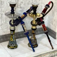 2 عدد قلیان برنجی 60سانتی اعلا