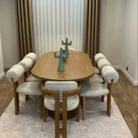 میز ‌صندلی نهارخوری مدل هندسی