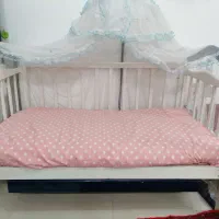 تخت بچه سورمه ای سفید|تخت و صندلی بچه|قم, بنیاد|دیوار