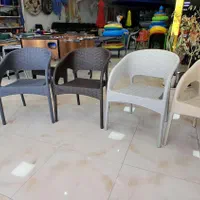 صندلی پلاستیکی حصیری غذا خوری باغ arghavan/کرج|میز و صندلی غذاخوری|چهارباغ, |دیوار
