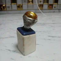 انگشتر دستساز لعل طلایی