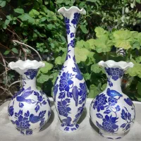 ظروف قلم آبی ومینا کاری|ظروف سرو و پذیرایی|شیراز, وصال|دیوار