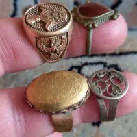 ۴تا انگشتر قدیمی یکجا