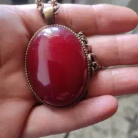 گردن آویز عقیق سرخ