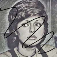 سیاه قلم دیجیتال بانو گوگوش