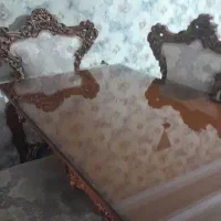 میز ناهار خوری بزرگ چوبی با پنج عدد صندلی چوبی|میز و صندلی غذاخوری|تهران, جنت‌آباد مرکزی|دیوار