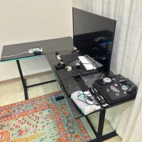 میز ال با لامپ ال ای دی هوشمند|میز تحریر و کامپیوتر|آمل, |دیوار