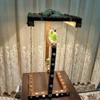 میز گلدون معلق با ال ای دی .آباژور.چراغ خواب.دکوری|صنایع دستی و سایر لوازم تزئینی|قم, صفائیه|دیوار