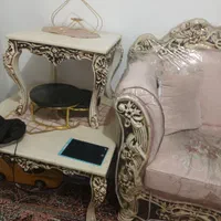 مبل ۷نفره بامیزوسط ودوتا عسلی سالم سالم|مبلمان خانگی و میز عسلی|خاوران, |دیوار