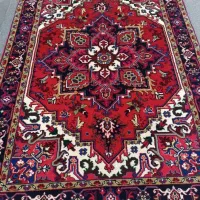 یکجفت قالیچه دستبافت هریس بافت عالی کاملا نو|فرش|تهران, استاد معین|دیوار