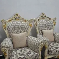 مبل سلطنتی 9 نفره|مبلمان خانگی و میز عسلی|رشت, گلزاران|دیوار