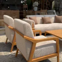 مبلمان راحتی 100٪چوب راش جدیدترین مدل مینیمال