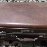 چمدان مسافرتی چرمی قدیمی|کیف، کفش، کمربند|قم, چهار مردان|دیوار