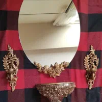 اینه شمعدان دیوار کوب پتینه