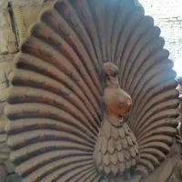 تخت قدیمی دو نفره تمام چوب کار دست|تخت و سرویس خواب|کاشان, فاز ۲ ناجی آباد|دیوار