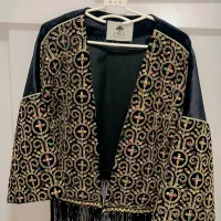 کت سنگدوزی و گلدوزی شده تمام مخمل نو