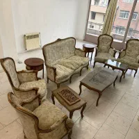 ست مبل استیل و ناهار خوری و میزتلفن/نیاز به تعمیر|مبلمان خانگی و میز عسلی|تهران, سنائی|دیوار