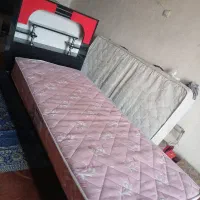 تختخواب یک نفره با دو تا تشک|تشک تختخواب|خورموج, |دیوار