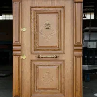 درب ضد سرقت بلوط نرده شیشه ای، کرکره برقی کد M203