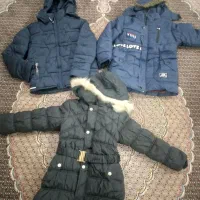 دو عدد کاپشن پسرانه نوو یک عدد کاپشن دخترانه نو